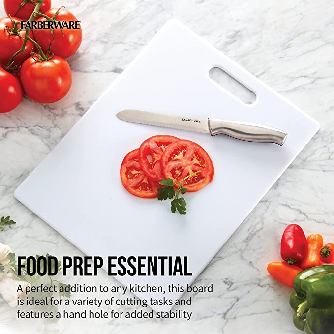 12" x 18" PE Cutting Board & 8" Chef Knife