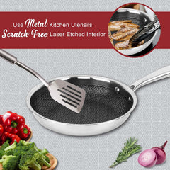 11" Brentwood 3-Ply Hybrid Fry Pan