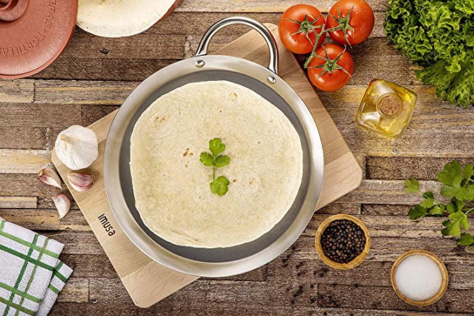 11.5" Round Stainless Steel Fry Pan Comal