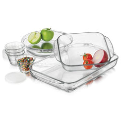 11 PC Libbey Baker's Bassic Glass Bake Set