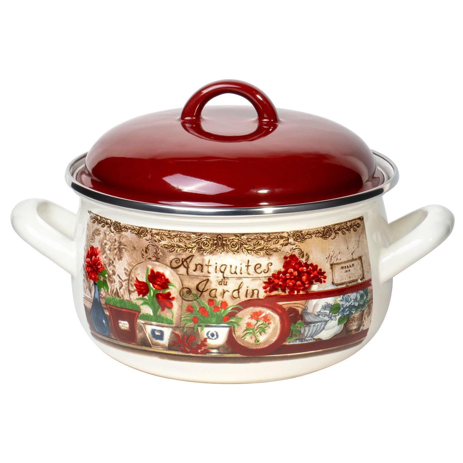 10 PC Retro Style Enamel Stock Pot