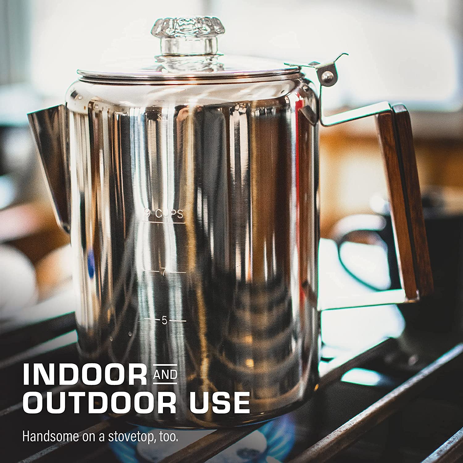 12 Cup Turkish Stainless Steel Coffee Percolator