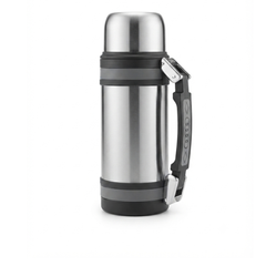 1500ml Silver Insulated Travel Pot Wide Mouth Water Bottle