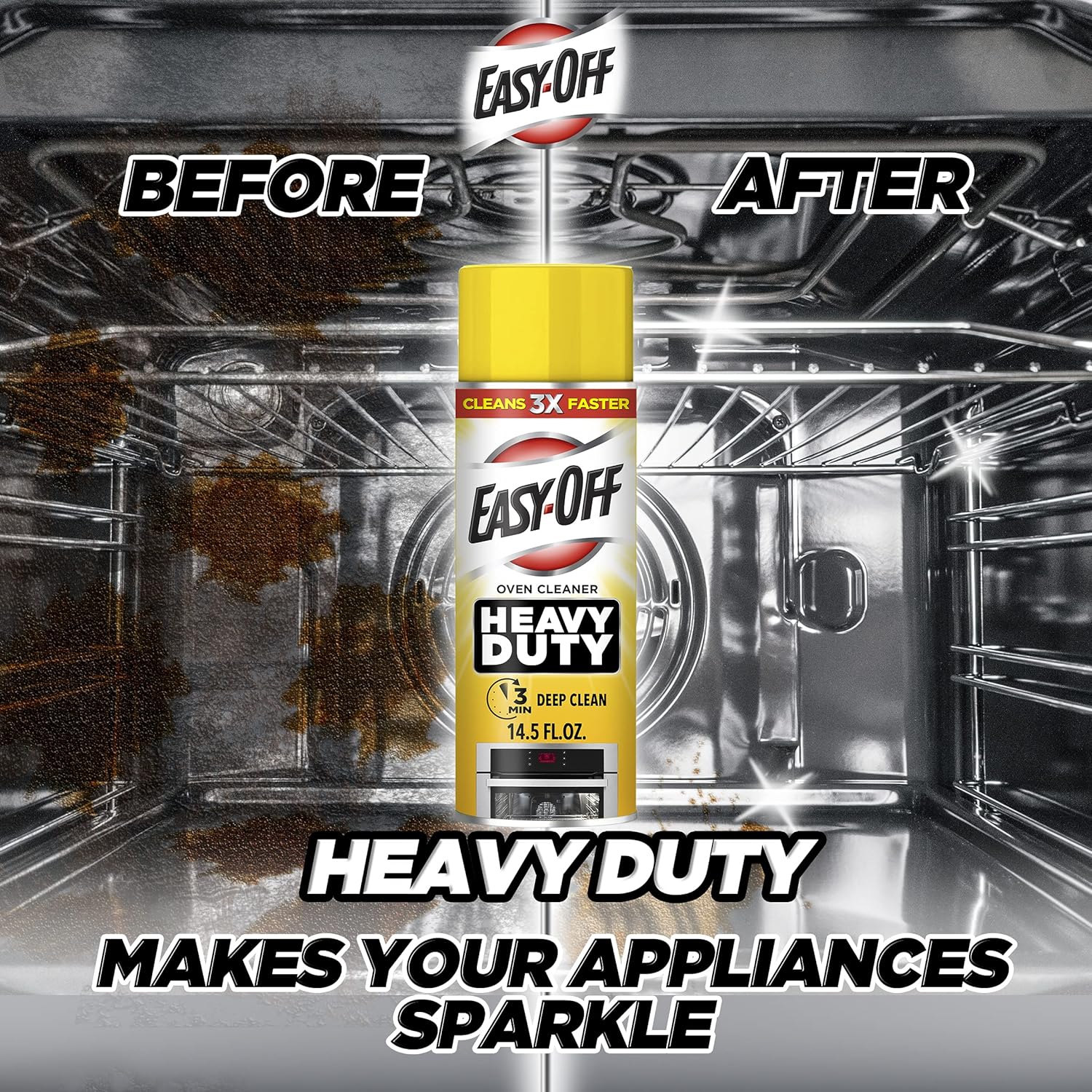 2 PC 14.5oz Easy-Off Heavy Duty Oven Cleaner Spray