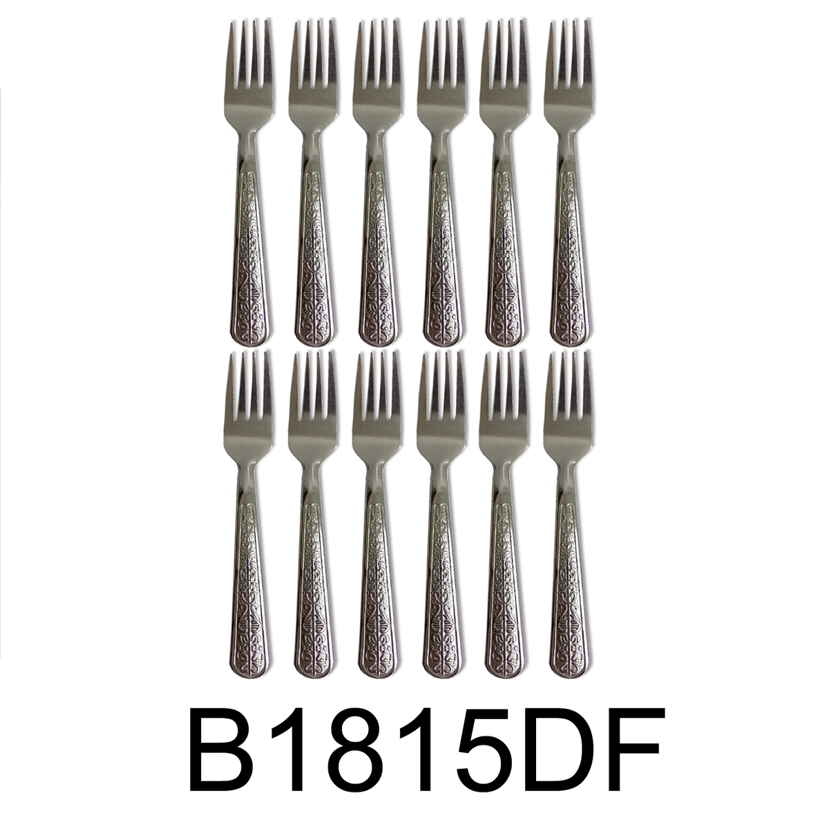 12 PC Classy Stainless Steel Silver Dinner Fork