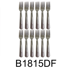 12 PC Classy Stainless Steel Silver Dinner Fork