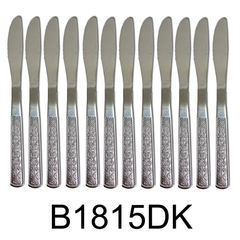 12 PC Classy Stainless Steel Silver Dinner Knife