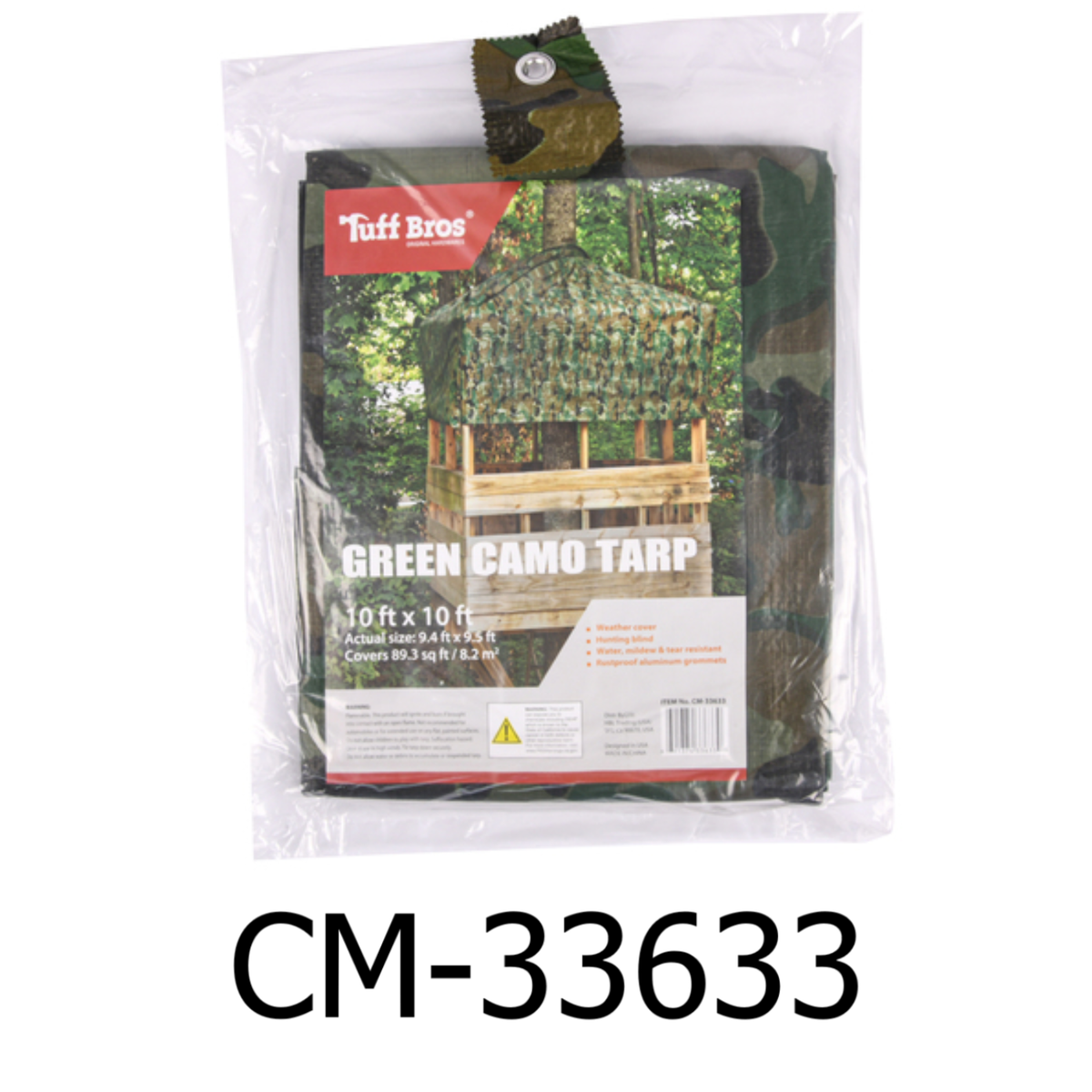 10 x 10 ft Green Camo Tarp