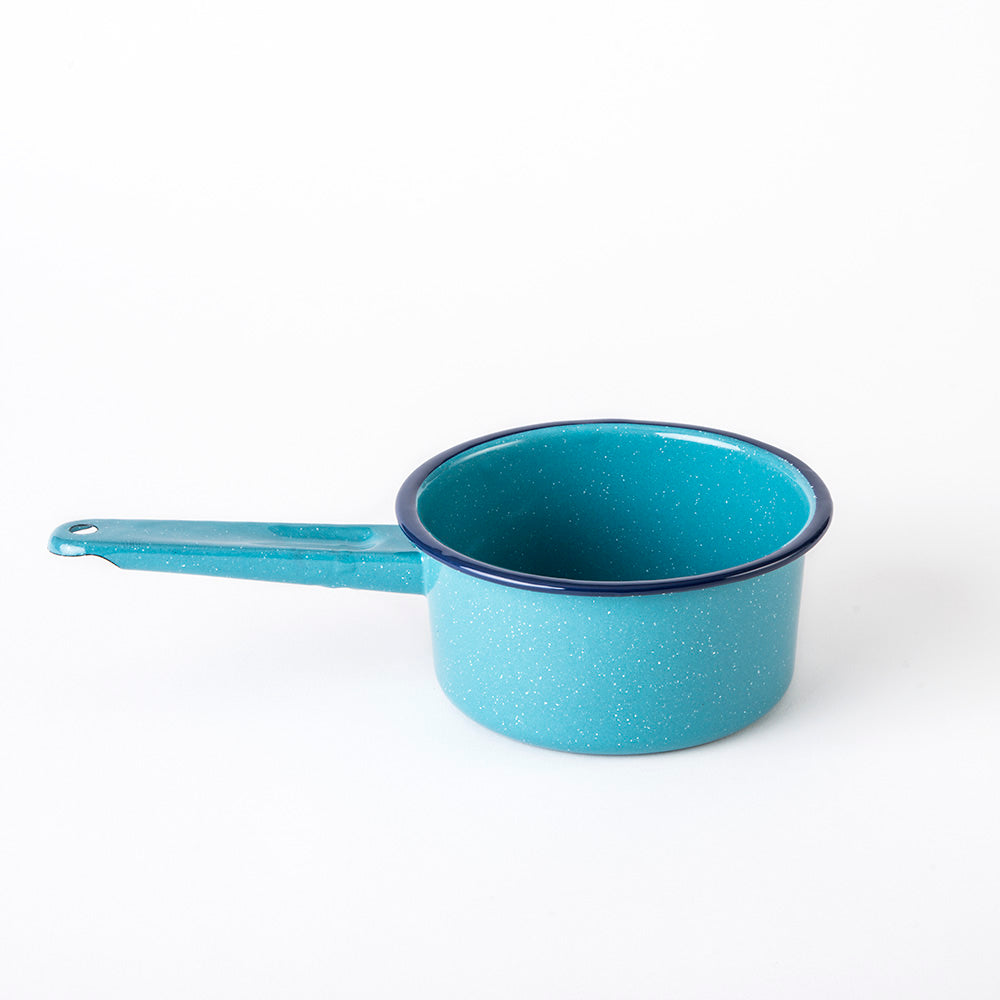 1 QT Turquoise Enamel Sauce Pan