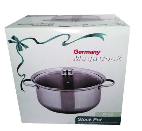 12 QT Stainless Steel 18/10 Induction Pot With Glass Lid