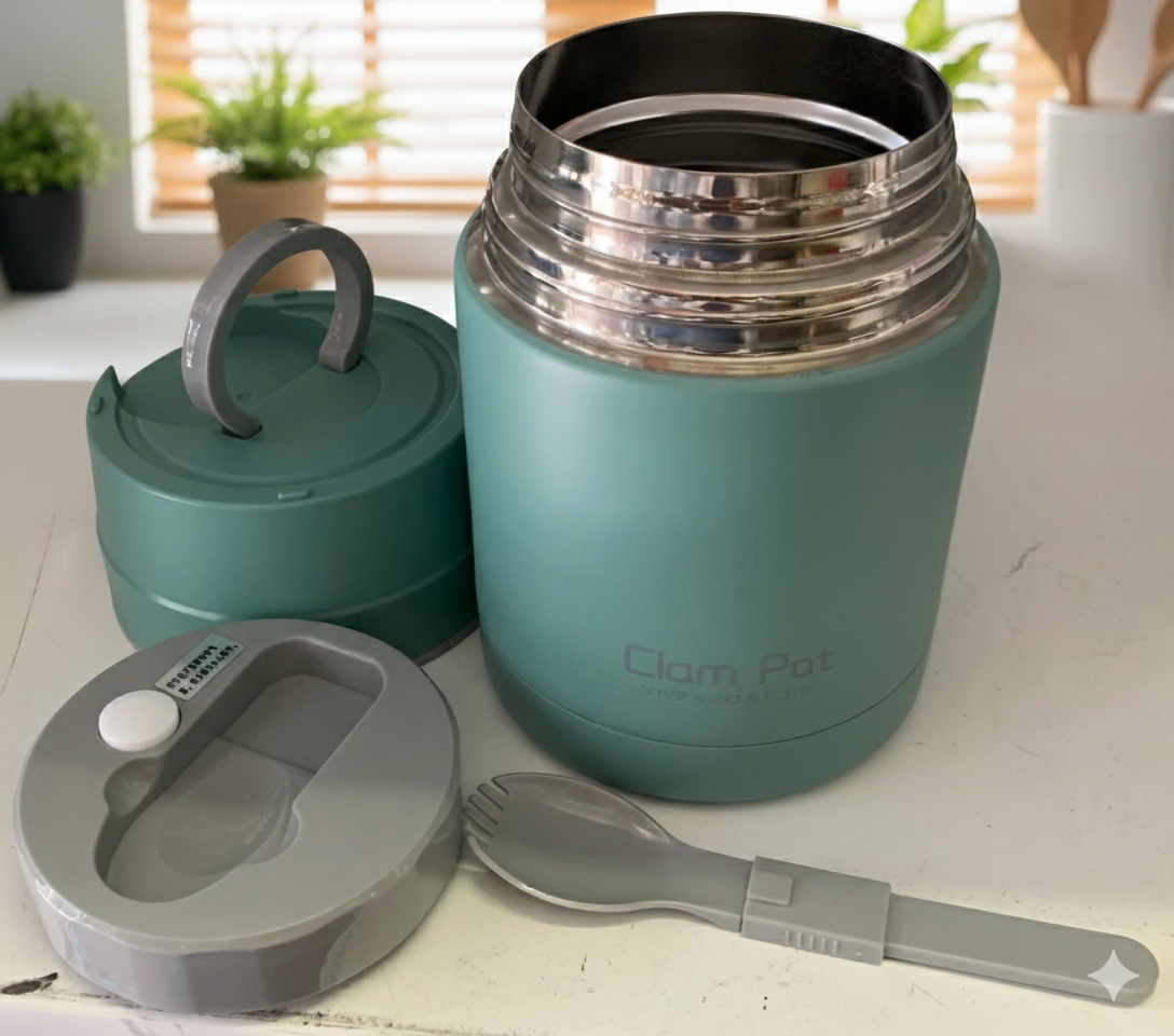 1000ml Green Braised Burning Thermo Stainless Steel Cup