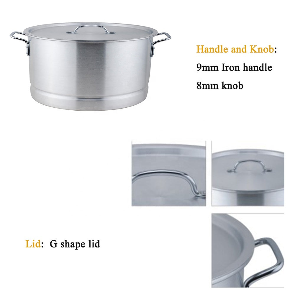 12 PC Tamales Aluminum Stock Pot Set With Steamer Rack