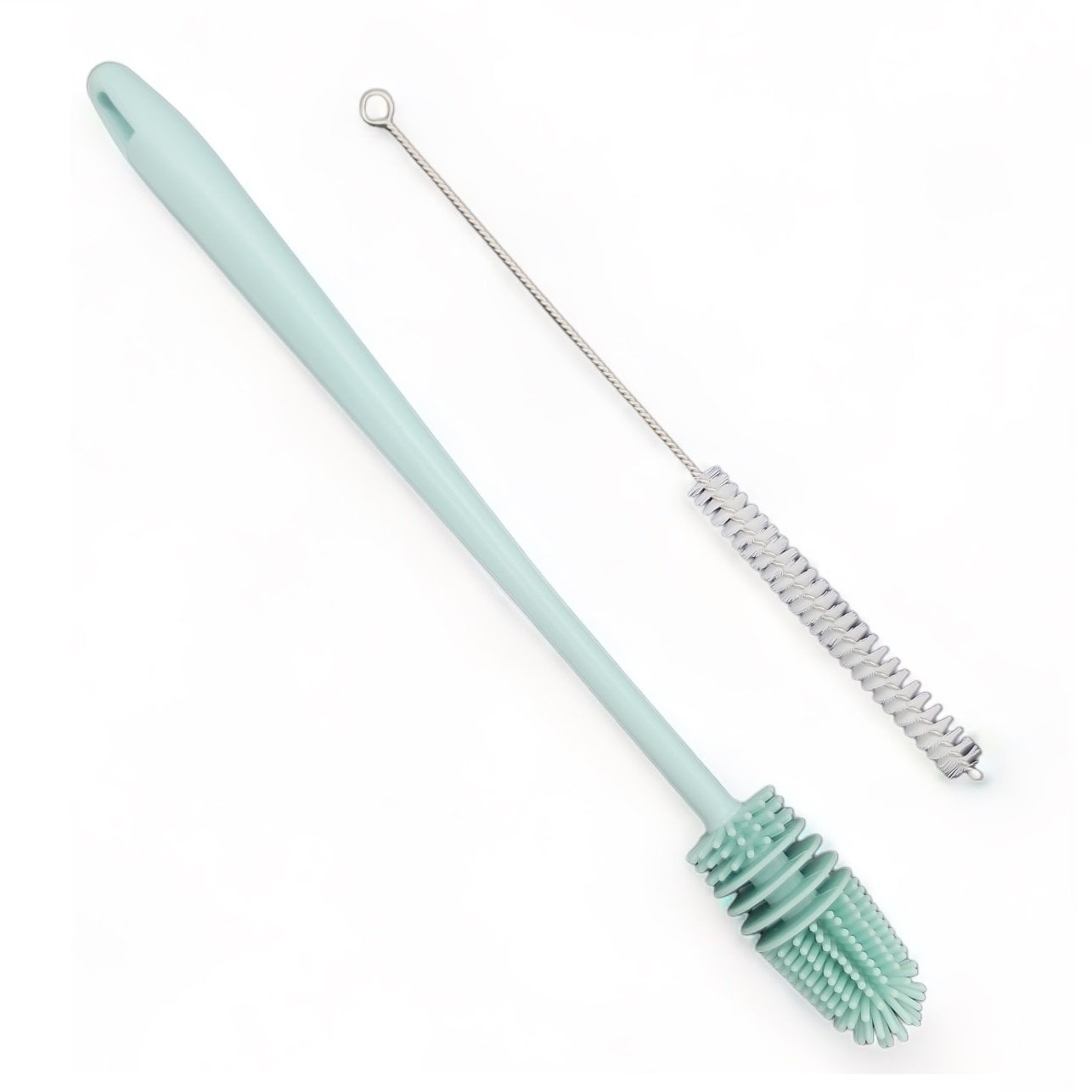 2 PC Bottle & Straw Brush Set - Green