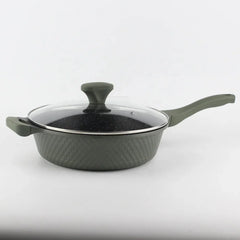 12-Piece Granite Cookware Set-Green