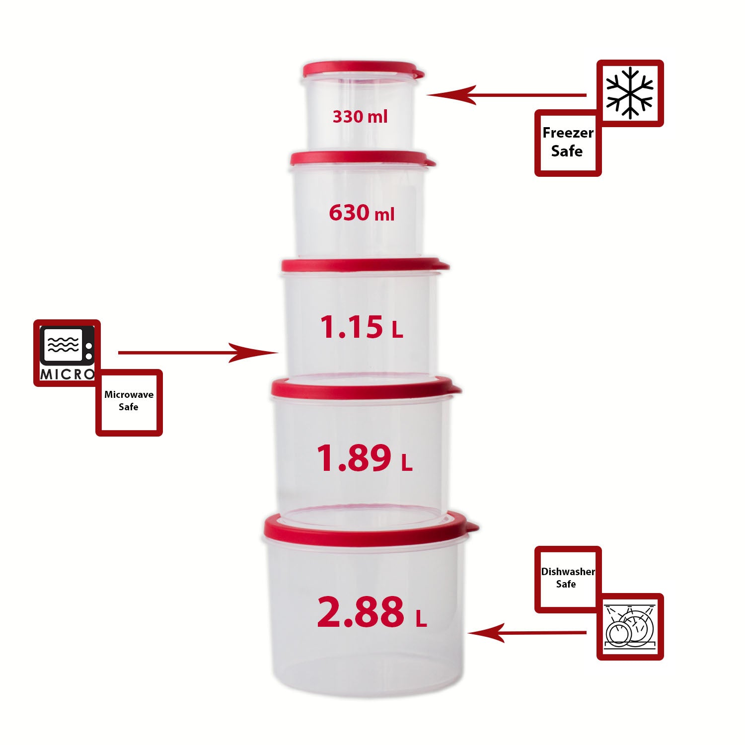 10 PC Food Storage Container
