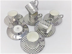 12 PC Classic Coffee/ Tea/ Espresso Cups & Saucers