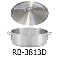 15 QT Induction Aluminum Brazier with Cover
