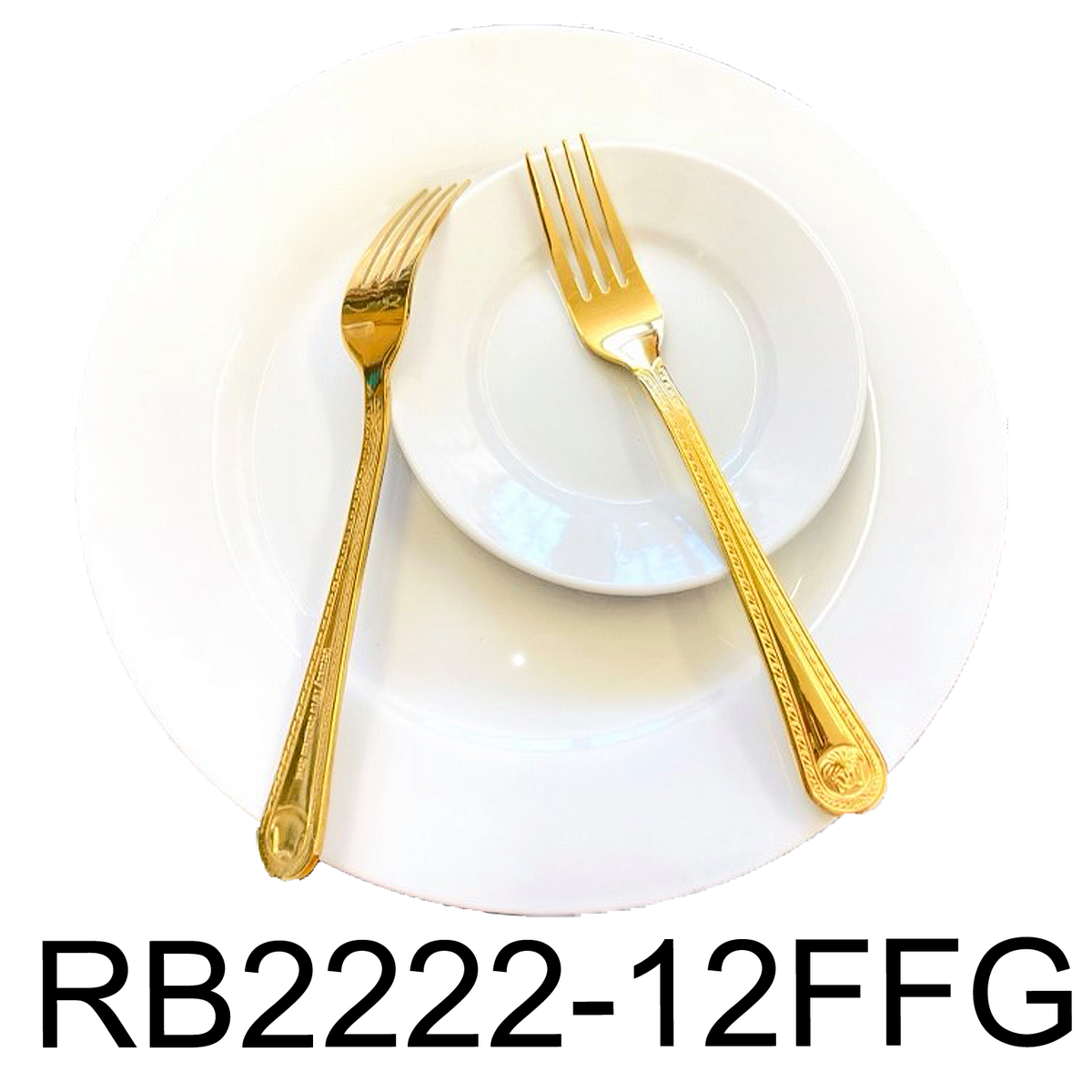 12 PC Medusa Design Dinner Fork Set