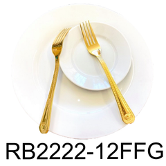 12 PC Medusa Design Dinner Fork Set