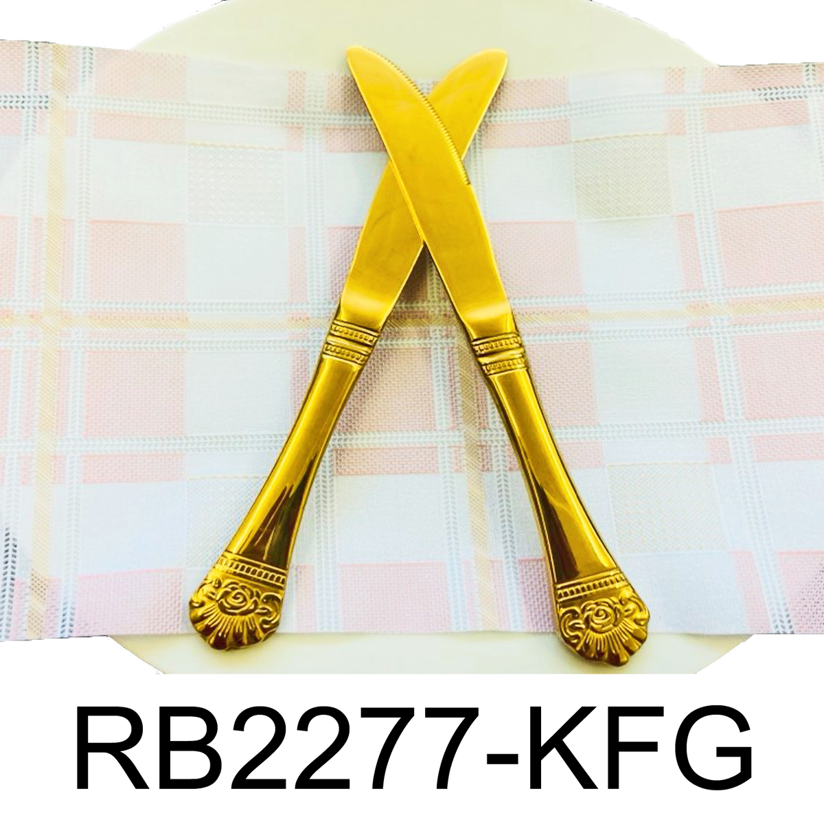 12 PC Flower Design Dinner Knife Set