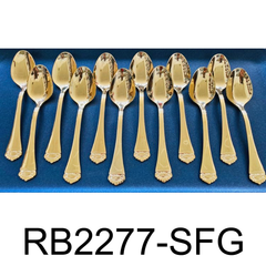 12 PC Flower Design Dinner Spoon Set