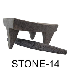 14" Volcanic Stone Metateh