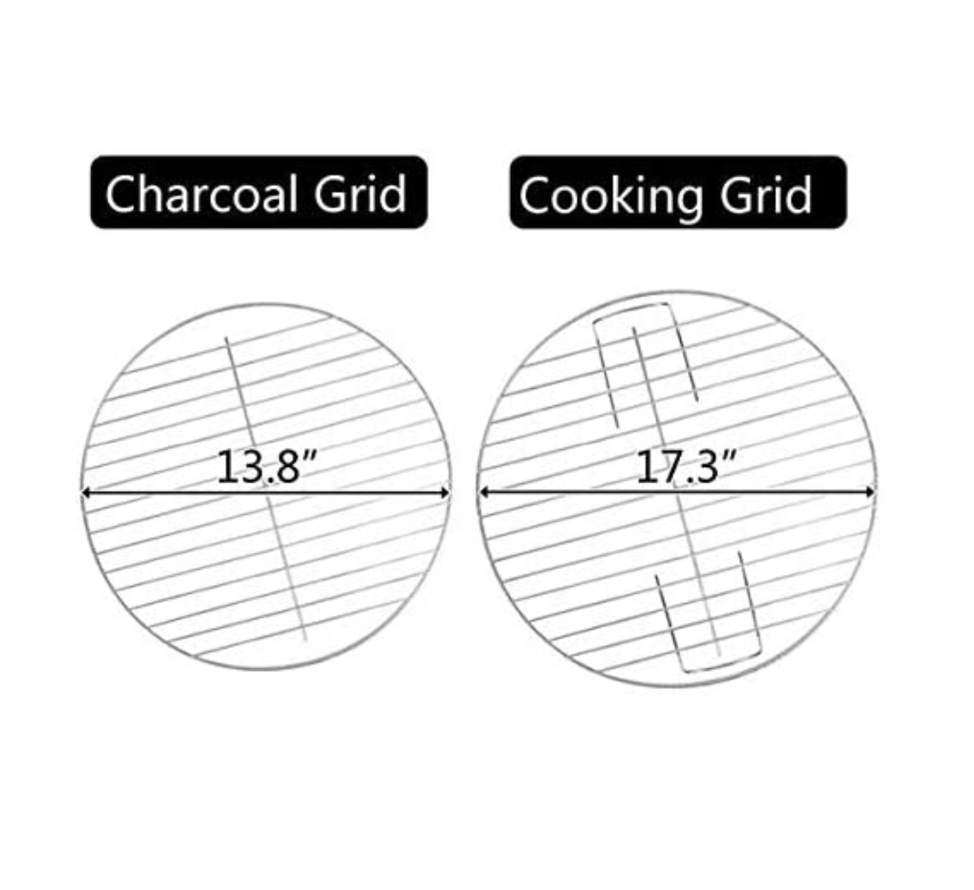 17" Round Portable BBQ Roaster Grill - Asador- Charcoal Grill