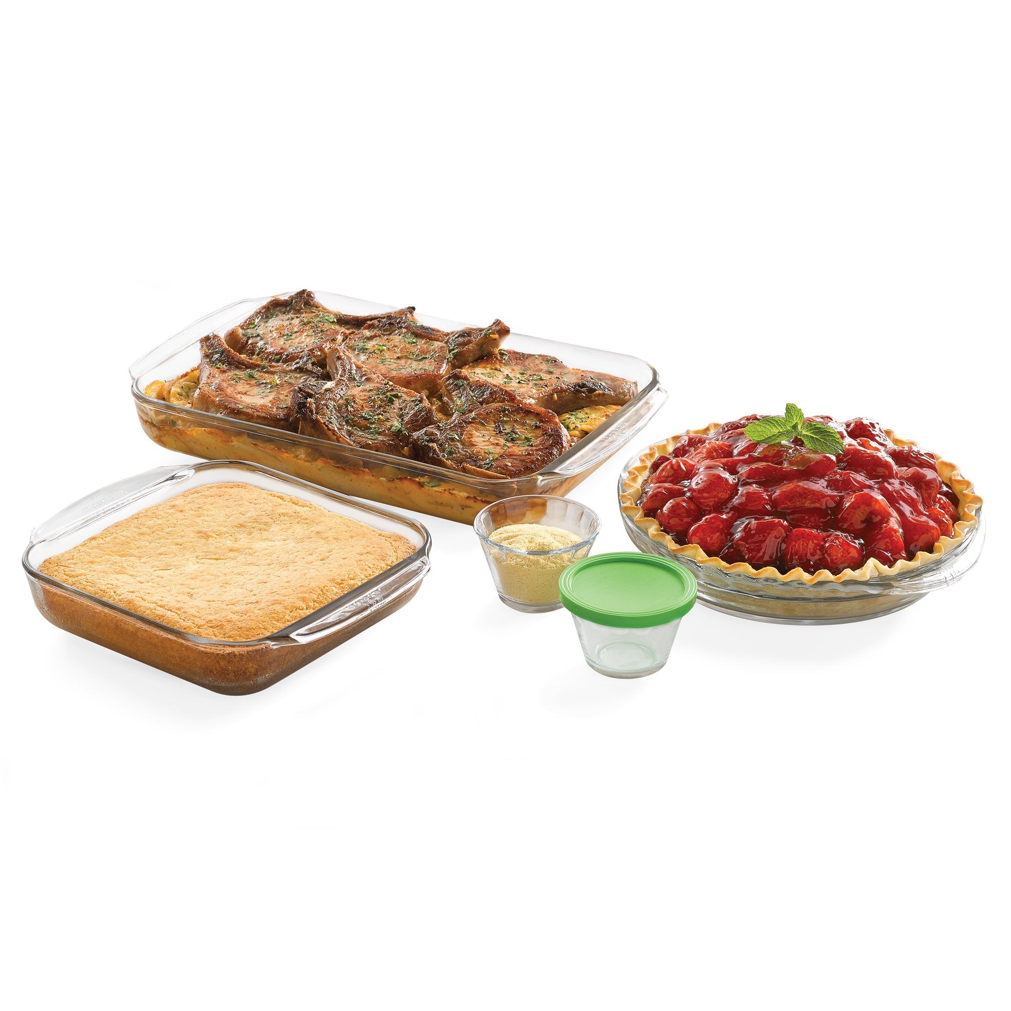 11 PC Libbey Baker's Bassic Glass Bake Set