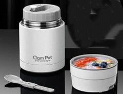 1000ml White Braised Burning Thermo Stainless Steel Cup