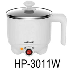1.1 QT Brentwood White Electric Hot Pot