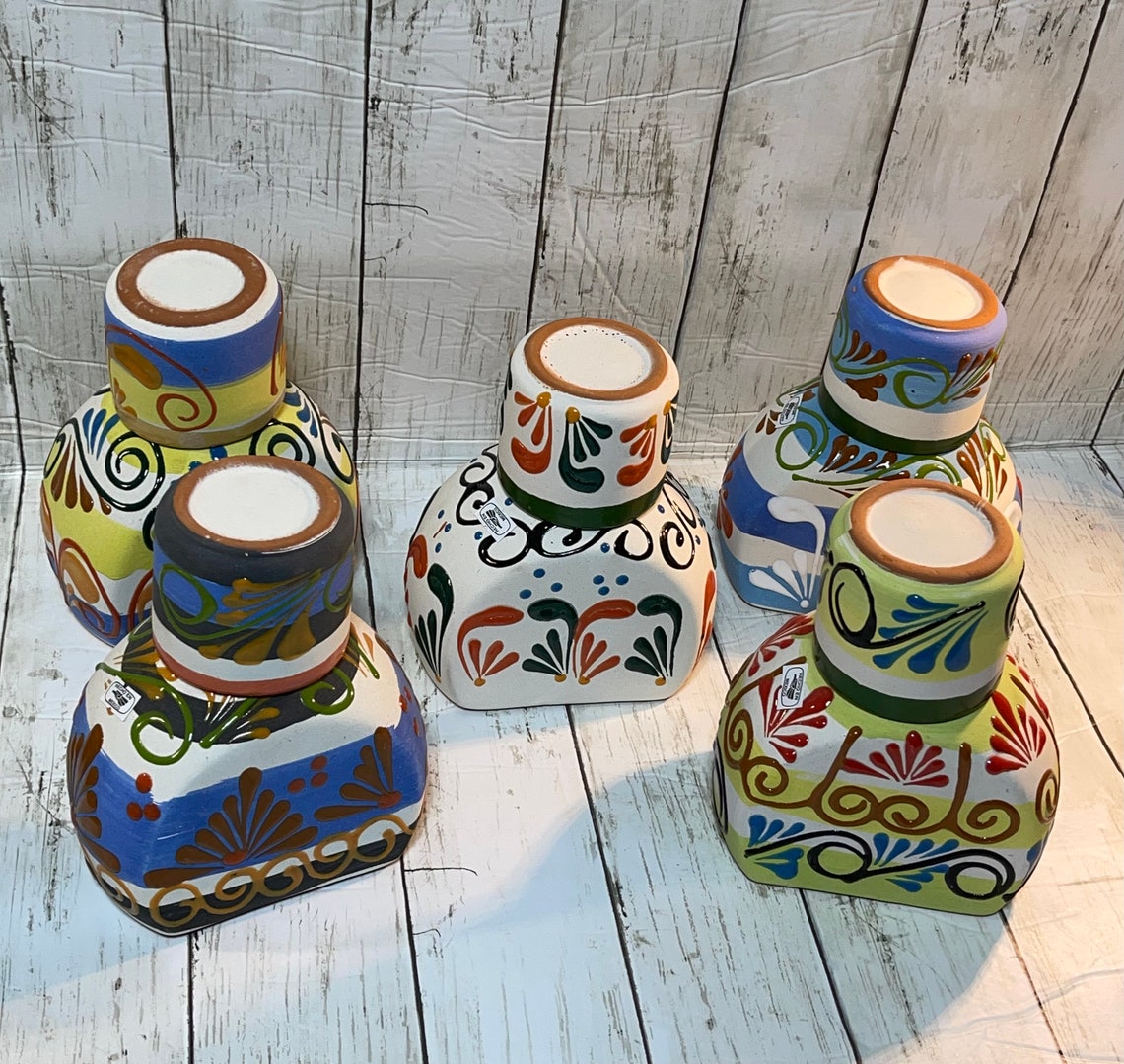 1 PC Water Carafe Hand made clay, water carafe/licorera/bed side decanter/tequilero