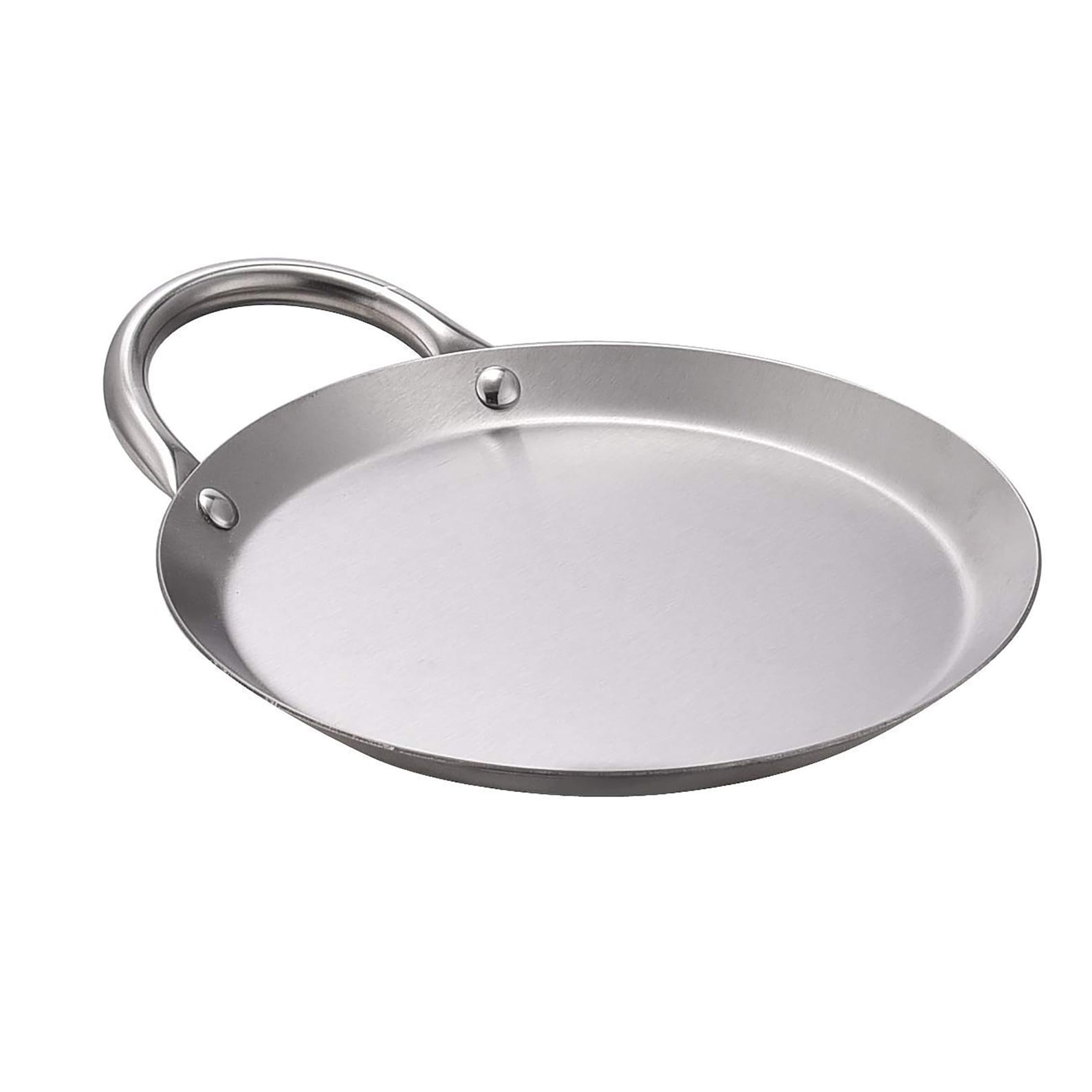 11.5" Round Stainless Steel Fry Pan Comal