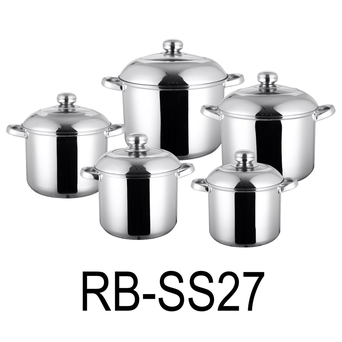 10 PC Stainless Steel Cookware Set