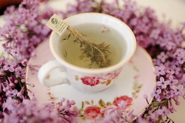 1.1L Glass Coffee & Tea Pot with Flower Design