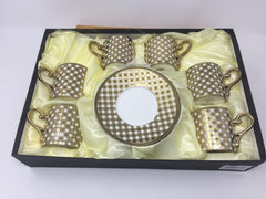 12 PC Classic Coffee/ Tea/ Espresso Cups & Saucers