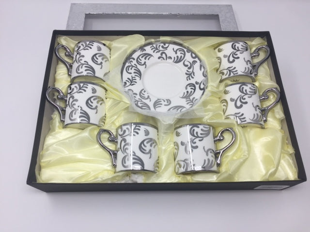 12 PC Classic Coffee/Tea & Espresso Cups & Saucers