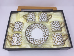 12 PC Classic Coffee/ Tea/ Espresso Cups & Saucers