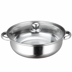 10 QT Stainless Steel 18/10 Induction Low Pot