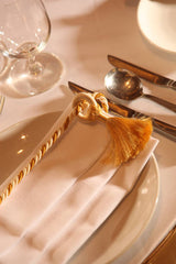 12 PC Greek Design Dinner Fork With Gold Handle