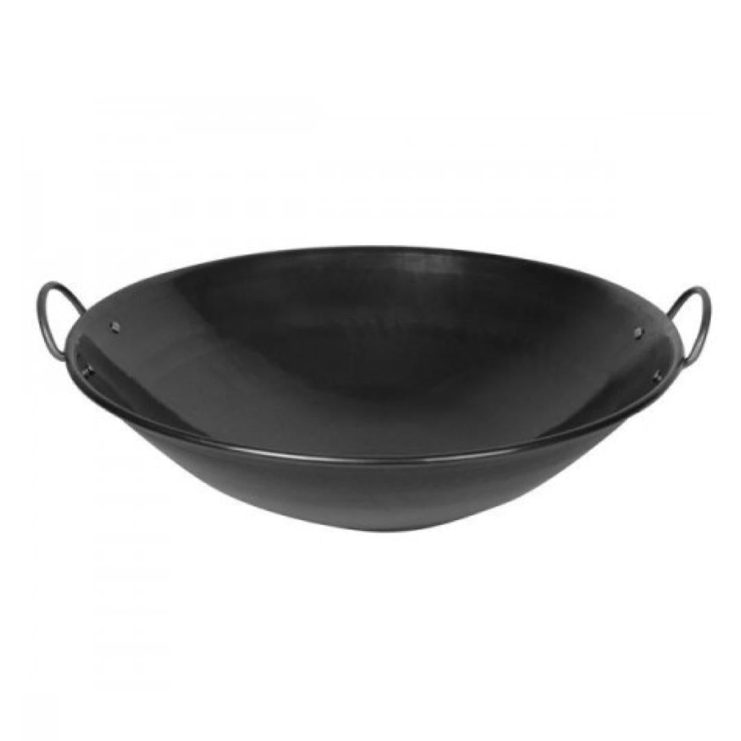19" Thunder Group Iron Wok