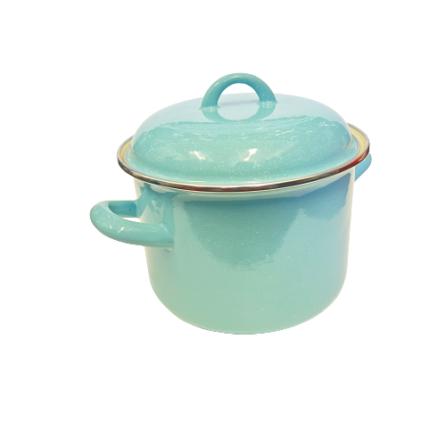 10 PC Mint Stock Pot Enamel