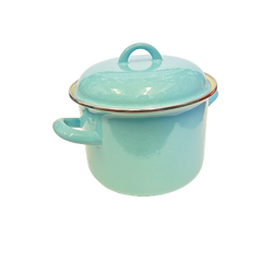 10 PC Mint Stock Pot Enamel