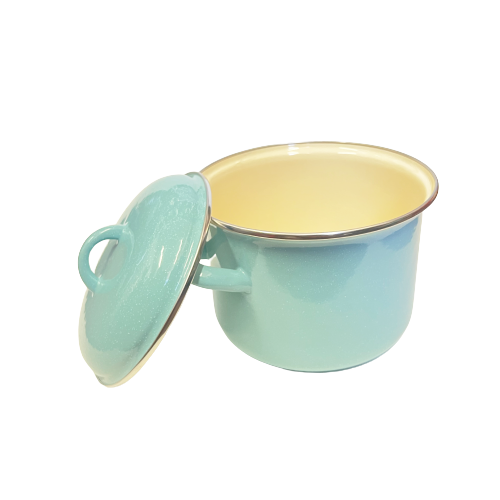 10 PC Mint Stock Pot Enamel