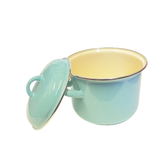 10 PC Mint Stock Pot Enamel